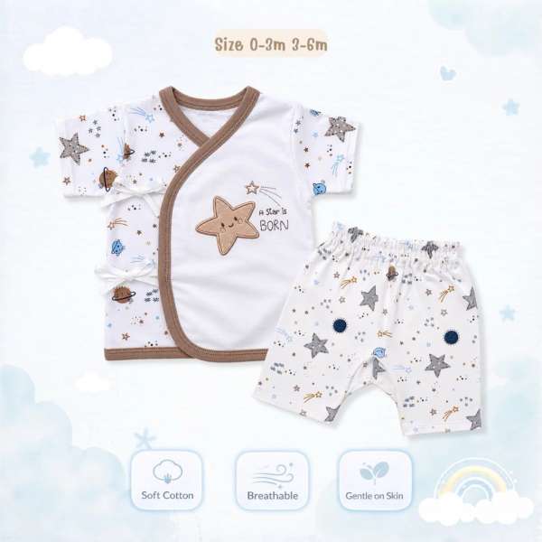 เซตผูกหน้าเด็กอ่อน ชุดเด็กอ่อน ชุดทารก ชุดเตรียมคลอด ผ้า coton 100% อ่อนโยนต่อผิวลูก