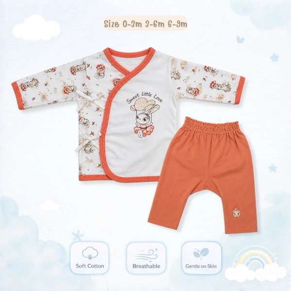 ชุดเด็กผ้าดูด แขนสั้น ชุดเด็กแรกเกิด ชุดเตรียมคลอด cotton 100%