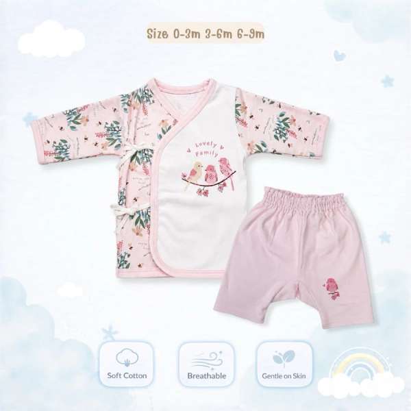 ชุดเด็กผ้าดูด แขนสั้น ชุดเด็กแรกเกิด ชุดเตรียมคลอด cotton 100%
