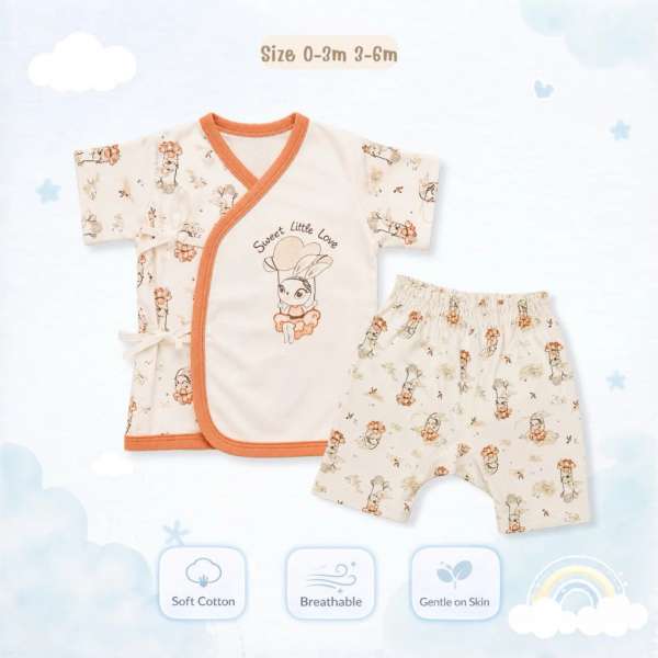 เซตผูกหน้าเด็กอ่อน ชุดเด็กอ่อน ชุดทารก ชุดเตรียมคลอด ผ้า coton 100% อ่อนโยนต่อผิวลูก