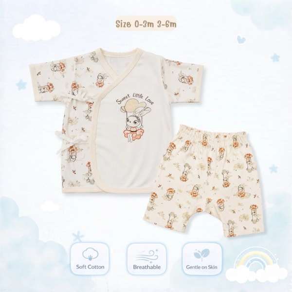 เซตผูกหน้าเด็กอ่อน ชุดเด็กอ่อน ชุดทารก ชุดเตรียมคลอด ผ้า coton 100% อ่อนโยนต่อผิวลูก