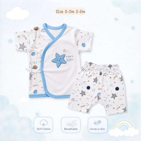 เซตผูกหน้าเด็กอ่อน ชุดเด็กอ่อน ชุดทารก ชุดเตรียมคลอด ผ้า coton 100% อ่อนโยนต่อผิวลูก