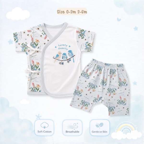 เซตผูกหน้าเด็กอ่อน ชุดเด็กอ่อน ชุดทารก ชุดเตรียมคลอด ผ้า coton 100% อ่อนโยนต่อผิวลูก