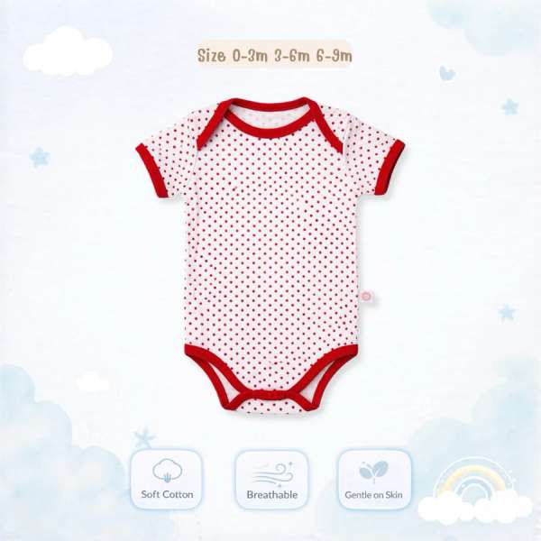 บอดี้สูทคอไขว้ บอดี้สูทเด็ก เสื้อผ้าเด็กแรกเกิด ผ้าคอตตอน 100% นุ่มพิเศษ 0-3m,3-6m,6-9m