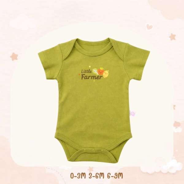 บอดี้สูทคอไขว้ บอดี้สูทเด็ก เสื้อผ้าเด็กแรกเกิด ผ้าคอตตอน 100% นุ่มพิเศษ 0-3m,3-6m,6-9m