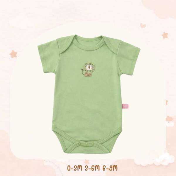 บอดี้สูทคอไขว้ บอดี้สูทเด็ก เสื้อผ้าเด็กแรกเกิด ผ้าคอตตอน 100% นุ่มพิเศษ 0-3m,3-6m,6-9m