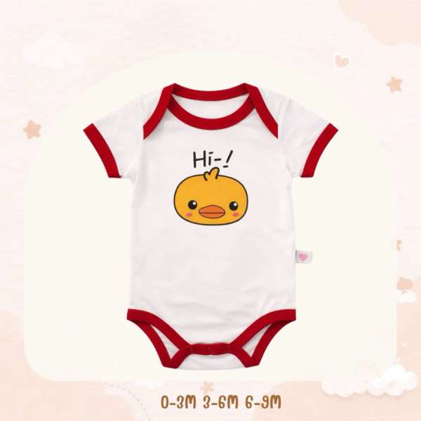บอดี้สูทคอไขว้ บอดี้สูทเด็ก เสื้อผ้าเด็กแรกเกิด ผ้าคอตตอน 100% นุ่มพิเศษ 0-3m,3-6m,6-9m