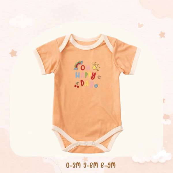 บอดี้สูทคอไขว้ บอดี้สูทเด็ก เสื้อผ้าเด็กแรกเกิด ผ้าคอตตอน 100% นุ่มพิเศษ 0-3m,3-6m,6-9m