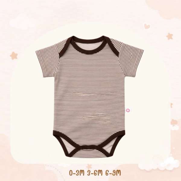 บอดี้สูทคอไขว้ บอดี้สูทเด็ก เสื้อผ้าเด็กแรกเกิด ผ้าคอตตอน 100% นุ่มพิเศษ 0-3m,3-6m,6-9m